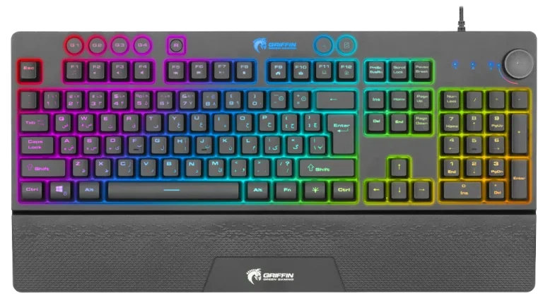 کیبورد سیمی گیمینگ Green مدل GK703-RGB
