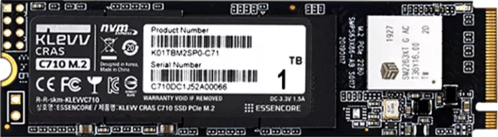 حافظه SSD اینترنال 1 ترابایت KLEVV مدل  CRAS C710 NVMe M.2