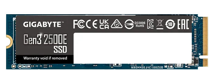 حافظه SSD اینترنال 500 گیگابایت Gigabyte مدل Gen3 2500E NVMe M.2