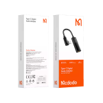 تبدیل تایپ سی به جک 3.5 میلیمتری AUX+پورت تایپ سی مک دودو مدل Mcdodo CA-1880