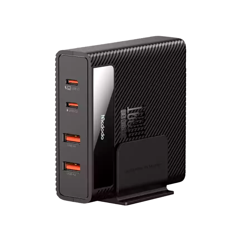 شارژر آداپتور دیواری 4 پورت 100 وات مک دودو مدل MCDODO CH-1802 PowiGaN