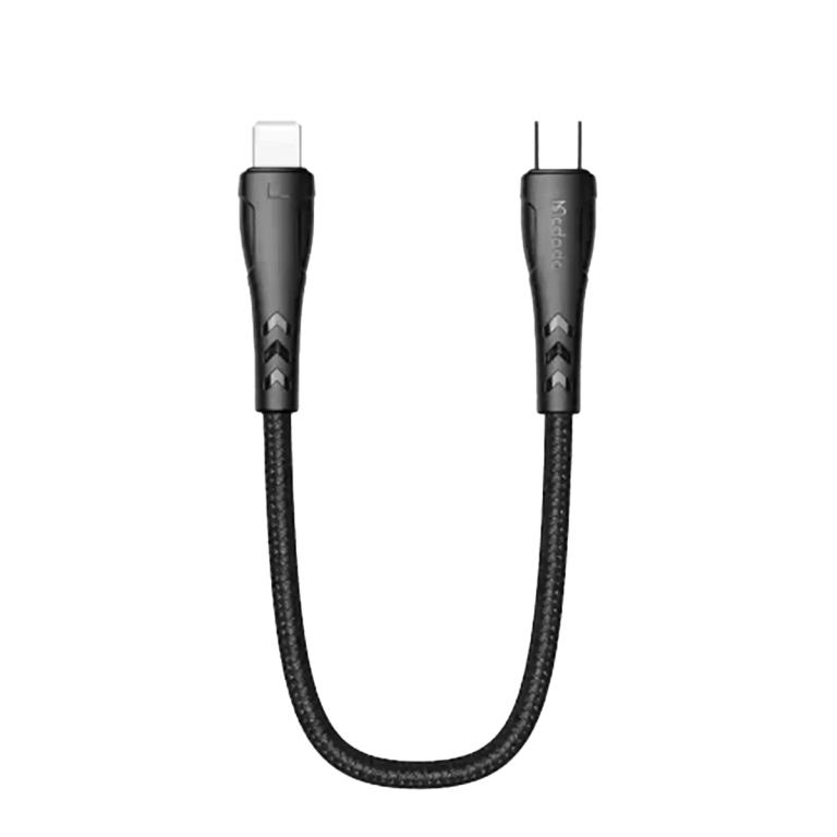 کابل کوتاه شارژ سریع تایپ سی به لایتنینگ 36 واتی مک دودو مدل MCDODO CA-4570 طول 20سانت