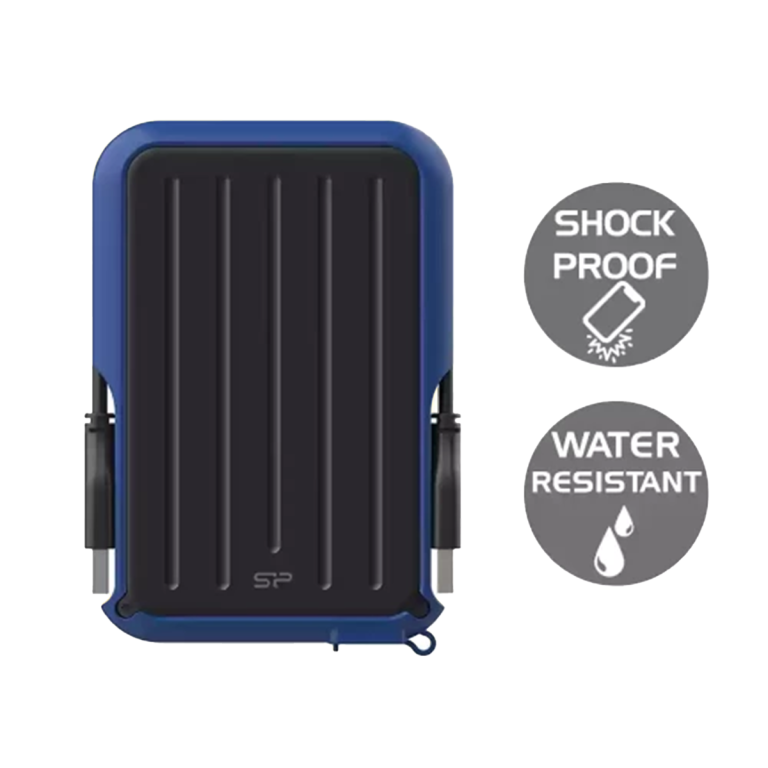 هارد اکسترنال سیلیکون پاور 5TB مدل Armor A66 آبی مشکی